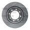Dynamic Friction Co Brake Rotor Drilled And Slotted Silver, 631-40102R 631-40102R - alternate 1